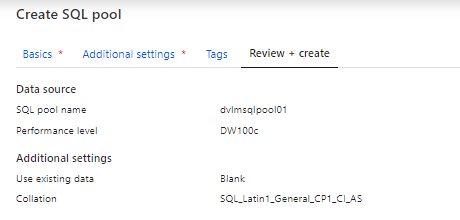 Review Azure Synapse SQL Pool