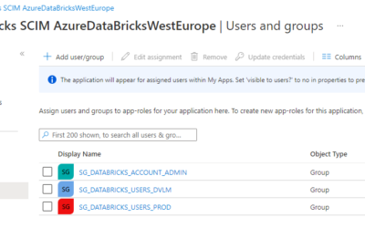 Provision users and groups from AAD to Azure Databricks (part 2)