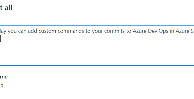 Custom comments in Azure Synapse Analytics