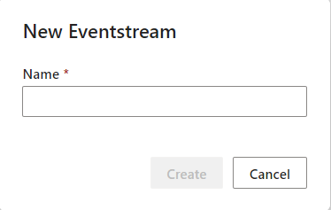 Microsoft Fabric Name Eventstream