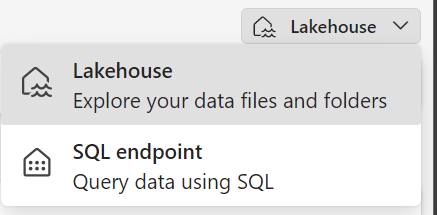 Microsoft Fabric switch to sql endpoint