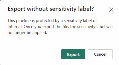 Fabric Import/Export pipeline